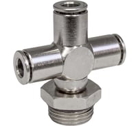 Фитинг цанга крест, поворотный PI TOOLS Cn-X-3/8M-6 для полиуретана и пластиковых трубок 9907