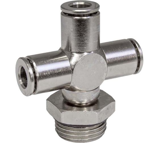 Фитинг цанга крест, поворотный PI TOOLS Cn-X-3/8M-6 для полиуретана и пластиковых трубок 9907 1