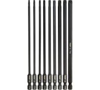 Набор бит WURZ Torx Security 150мм S2 10шт 3198