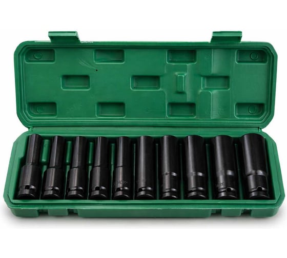 Набор ударных торцевых головок для гайковерта BestRoom 10 шт в кейсе