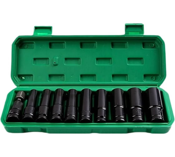 Набор ударных головок для гайковерта, 11 предметов BestRoom Набор торцевых головок в кейсе 11шт