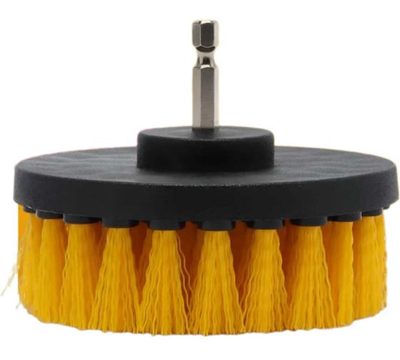 Щетка для уборки на дрель BestRoom желтая Щетка цвет желтый 1