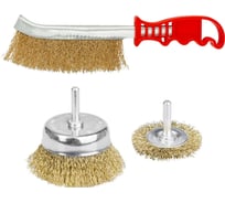 Набор щеток из латунированной проволоки Flexione 50,65,240х0.3мм 10000176