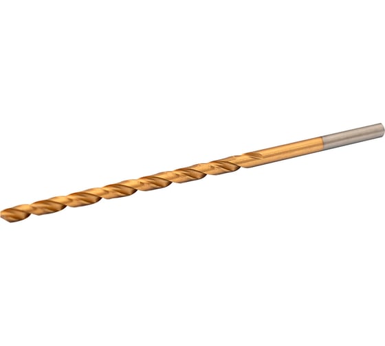 Сверло удлиненное RODMIX ц/х HSS+TiN 4.0х119 мм DIN340 М2 (10шт) 10704078119 1