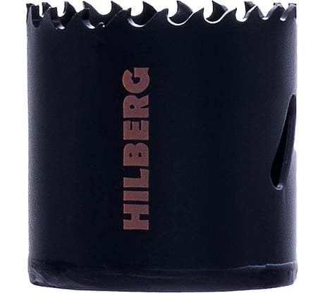 Коронка биметаллическая по металлу Hilberg 44мм, крупный зуб, Bi-Metal Cobalt 8% (М42), CML044