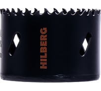 Коронка биметаллическая по металлу Hilberg 64мм, крупный зуб, Bi-Metal Cobalt 8% (М42), CML064