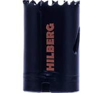Коронка биметаллическая по металлу Hilberg 32мм, крупный зуб, Bi-Metal Cobalt 8% (М42), CML032