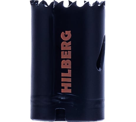 Коронка биметаллическая по металлу Hilberg 32мм, крупный зуб, Bi-Metal Cobalt 8% (М42), CML032
