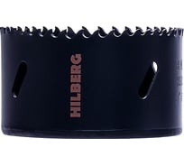 Коронка биметаллическая по металлу Hilberg 76мм, крупный зуб, Bi-Metal Cobalt 8% (М42), CML076