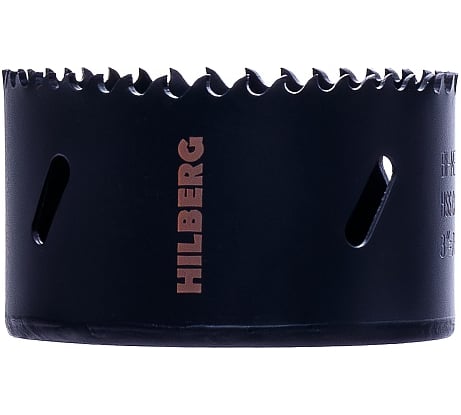 Коронка биметаллическая по металлу Hilberg 76мм, крупный зуб, Bi-Metal Cobalt 8% (М42), CML076