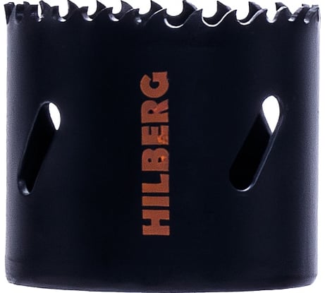 Коронка биметаллическая по металлу Hilberg 51мм, крупный зуб, Bi-Metal Cobalt 8% (М42), CML051