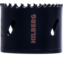 Коронка биметаллическая по металлу Hilberg 57мм, крупный зуб, Bi-Metal Cobalt 8% (М42), CML057