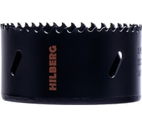 Коронка биметаллическая по металлу Hilberg 83мм, крупный зуб, Bi-Metal Cobalt 8% (М42), CML083