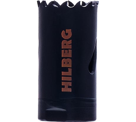 Коронка биметаллическая по металлу Hilberg 25мм, крупный зуб, Bi-Metal Cobalt 8% (М42), CML025
