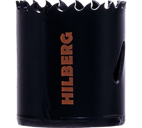 Коронка биметаллическая по металлу Hilberg (40 мм, крупный зуб, Bi-Metal Cobalt 8% М42) CML040