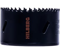 Коронка биметаллическая по металлу Hilberg 73мм, крупный зуб, Bi-Metal Cobalt 8% (М42), CML073