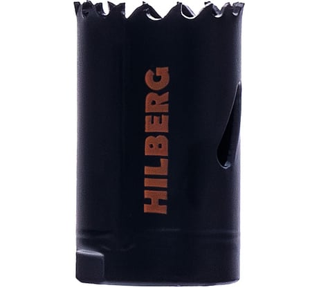 Коронка биметаллическая по металлу Hilberg 30мм, крупный зуб, Bi-Metal Cobalt 8% (М42), CML030