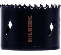 Коронка биметаллическая по металлу Hilberg (60 мм, крупный зуб, Bi-Metal Cobalt 8% М42) CML060