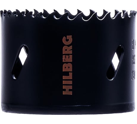Коронка биметаллическая по металлу Hilberg (60 мм, крупный зуб, Bi-Metal Cobalt 8% М42) CML060