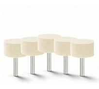 Головка полировальная Diamond Industrial 40х25 мм войлок с оправкой 6 мм (5 штук) DIDGV40256