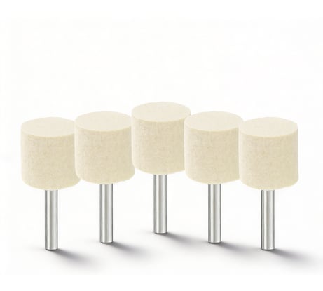 Головка полировальная Diamond Industrial 35х25 мм войлок с оправкой 6 мм (5 штук) DIDGV35256