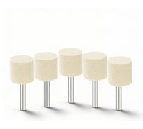 Головка полировальная Diamond Industrial 30х25 мм войлок с оправкой 6 мм (5 штук) DIDGV30256