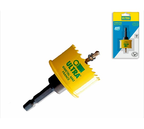 Коронка по металлу с хвостовиком ULTRA 25x20мм Bi-Metall HSSE-Co8(M42) 4-6tpi CH 25