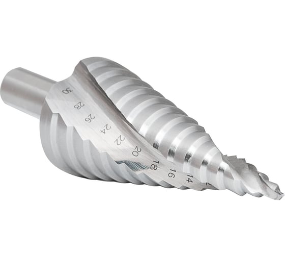 Ступенчатое сверло со спиральной канавкой RODMIX HSS M2, 10 ступеней, 4-22 мм 1500422102