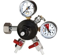 Редуктор углекислотный Дока УР-5-3М2-122 (2 выхода - встроенный краник с ниппелем 7 мм) (ДОКА) DK.1100.14668