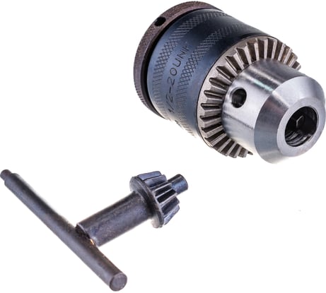 Патрон цельнометаллический с ключом "Профи" (1.5-13 мм; 1/2") для дрелей Зубр 29082-13-1/2_z02