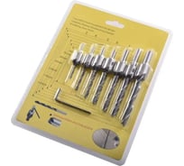 Набор сверл по дереву с зенкером БЫСТРУМЕНТ 3-10 мм, 7 шт 25347