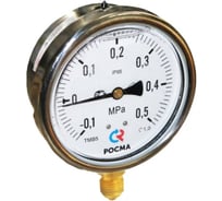 Мановакуумметр РОСМА ТМВ-620Р.00 (-0.1-0.15Па) М20х1.5 1.0 сухой 150мм, тип ТМВ-620Р, радиальный D070-08893