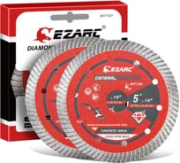 Турбо алмазные отрезные диски Ezarc 125 мм, алмазный диск для угловой шлифовальной машины, для бетона, кирпича, строительных блоков, 2 шт. 80771251