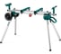 Алюминиевый мобильный стол KRAFTOOL MSA-1200 U, (1120-2650)х765х970 мм, для торцовочных пил с ручкой и колесами 38782-2 1