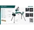 Алюминиевый мобильный стол KRAFTOOL MSA-1200 U, (1120-2650)х765х970 мм, для торцовочных пил с ручкой и колесами 38782-2 15