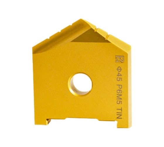 Сверло перовое (пластина) по металлу Русский Инструмент 39 Р6М5(M2), TiN, 2000-1222 ГОСТ 25526-82 ri.157.576