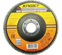 Круг лепестковый торцевой по металлу (10 шт; 125х22 мм; Р60) Креост 5506125-60