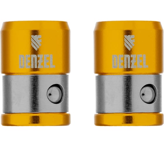 Магнитная насадка Denzel для шестигранных бит, 2 шт 11737
