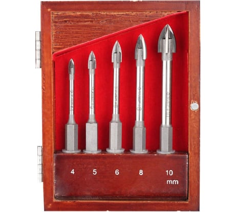 Набор сверл "ЭКСПЕРТ" по кафелю 5 шт. (4-10 мм) Зубр 29845-H5