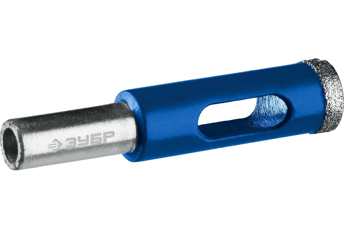 Алмазное трубчатое сверло по керамике и стеклу ЗУБР Профессионал Р60 ...