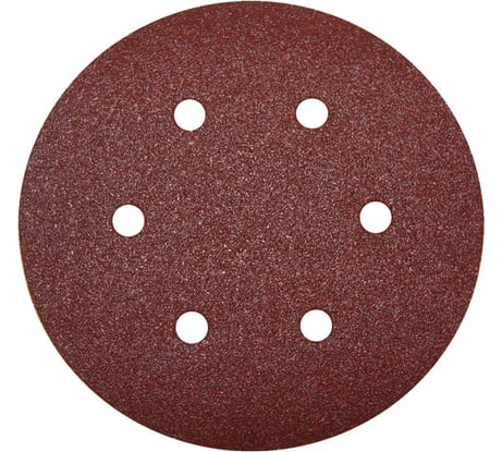 Круг шлифовальный универсальный 5 шт. (150 мм; Р60) "МАСТЕР" Зубр 35566-150-060