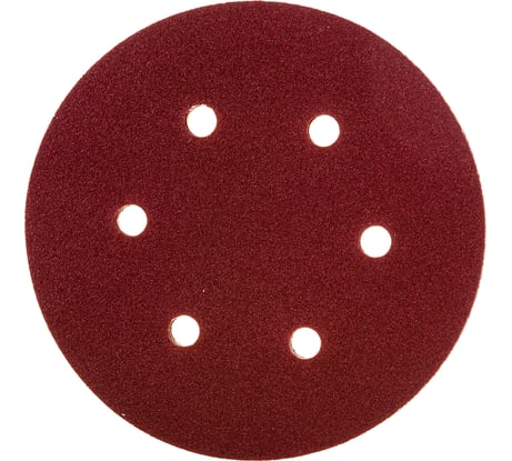 Круг шлифовальный универсальный 5 шт. (150 мм; Р120) "МАСТЕР" Зубр 35566-150-120