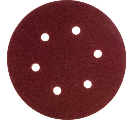 Круг шлифовальный универсальный 5 шт. (150 мм; Р180) "МАСТЕР" Зубр 35566-150-180