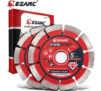 Алмазные отрезные диски Ezarc 125 мм, алмазный сегметный диск для угловой шлифовальной машины, для камня, кирпича, блоков, 2 шт. 80751252
