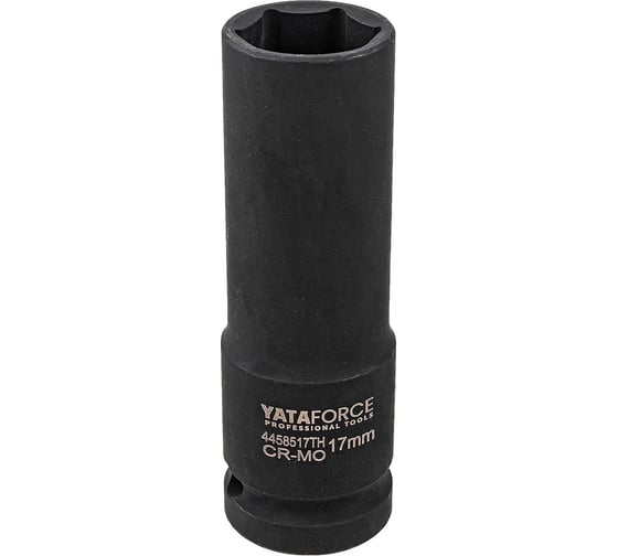 Головка ударная глубокая тонкостенная YATAFORCE 17мм, 1/2 (6гр.) YF-4458517TH(63339)