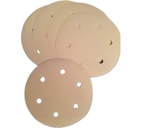 Шлифовальные круги Vitatools 225 мм, P180, желтые, 6 отверстий, 5 шт G-225-P180-5-6