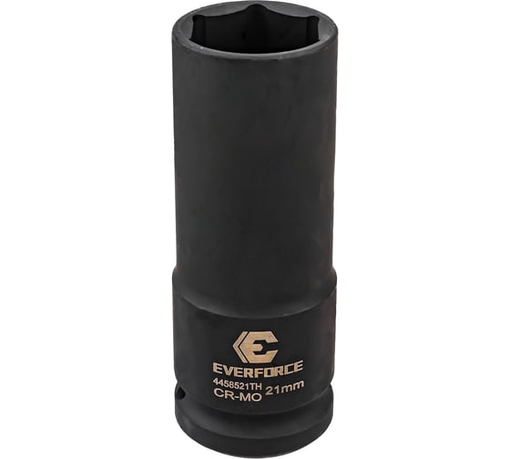 Головка ударная глубокая тонкостенная EVERFORCE 21мм, 1/2 (6гр.) EF-4458521TH(63326)