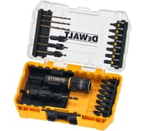 Набор пилотных сверл, зенкеров и бит DEWALT DT70779T, с механизмом быстрой смены, 24 шт, в кейсе DT70779T-QZ