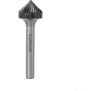 Бор-фреза KORNOR K0605NFM06 по алюминию коническая 90 (крупная насечка) 413060506