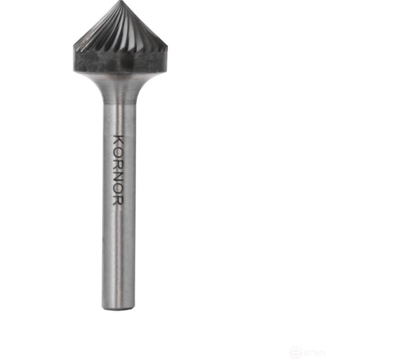 Бор-фреза KORNOR K0605NFM06 по алюминию коническая 90 (крупная насечка) 413060506